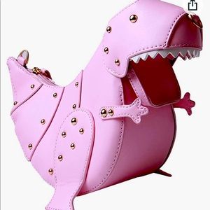 Pink Tyrannosaurus dinosaur 🦖 Crossbody bag